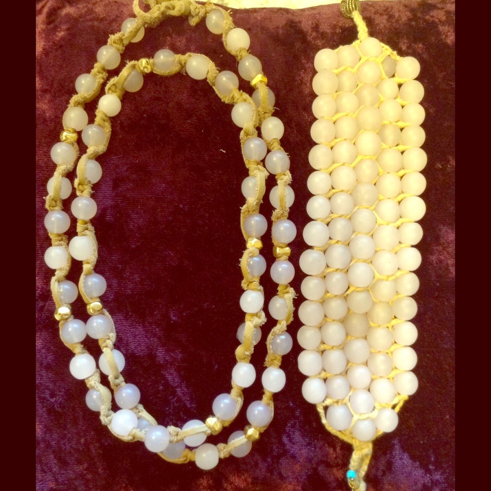 - Lucky Brand Pink 🌸Semi -Precious Stone Set🌸